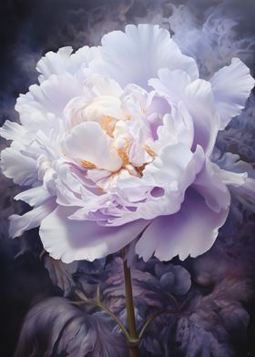 Peony Flower Painting