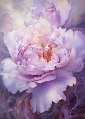 Peony Flower Painting