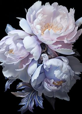 Peony Flower Painting