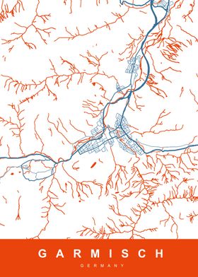 MAP GARMISCH GERMANY