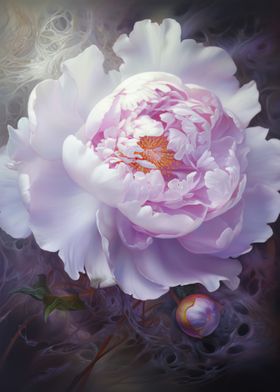 Peony Flower Painting