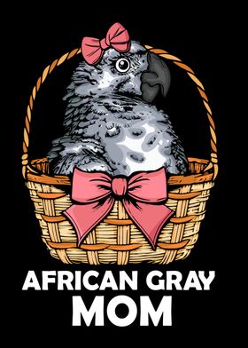 African Gray Mom Parrot