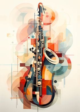 Abstract Saxophone