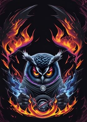 Evil ninja owl