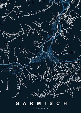 MAP GARMISCH GERMANY