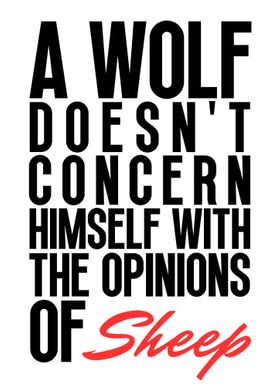 Wolf Motivation Quote