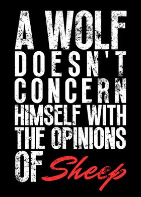 Wolf Motivation Quote