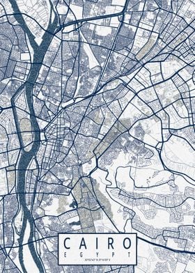 Cairo City Map Coastal