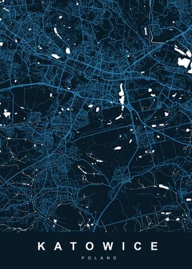 MAP KATOWICE POLAND