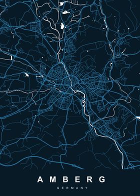 MAP AMBERG GERMANY