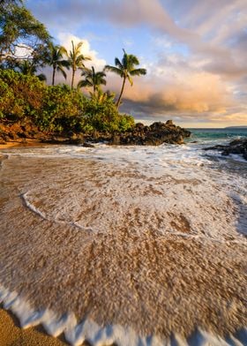 Beach sunset Maui Hawaii