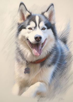 Siberian Husky Sketch