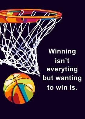 basketball Quote Pop Art