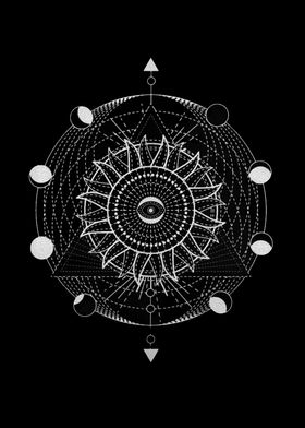 Mandala Moon Cycle