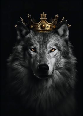 Black and White Wolf