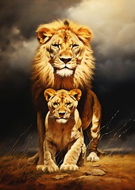 Lion family