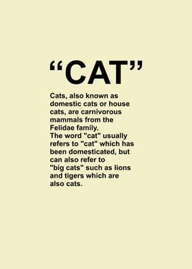 Explanation of Cats