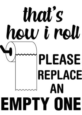 Funny Toilet Paper Roll