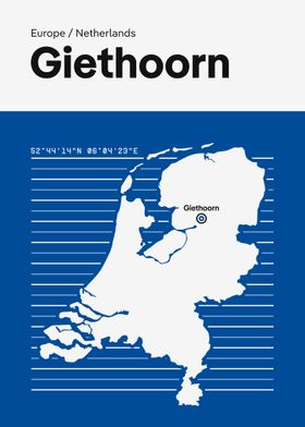Giethoorn City Map