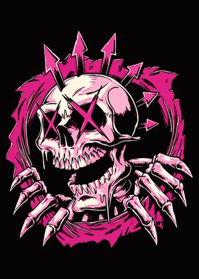 pink skull