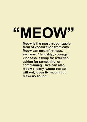 Explanation of Meow