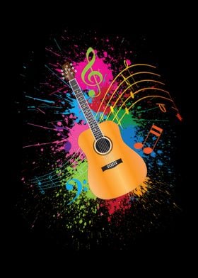 Cheerful music guitar