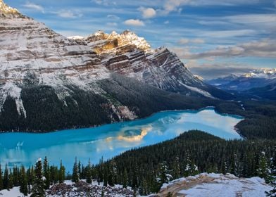 Winter mountain landscape