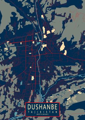 Dushanbe City Map Hope