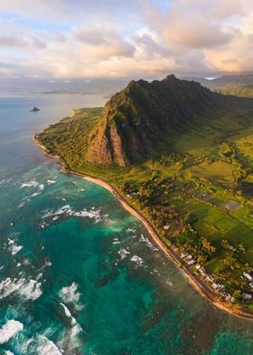 Oahu island sunrise Hawaii