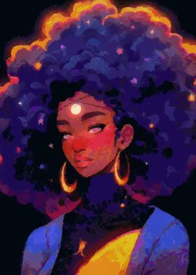 Magic afro hair