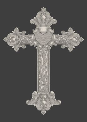 Christian wooden cross
