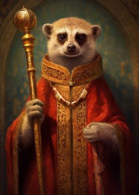 King Meerkat with a Crown