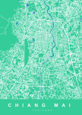 MAP CHIANG MAI THAILAND