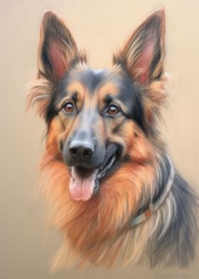 German Shepherd Sketch