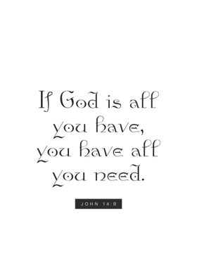 God is All You Need