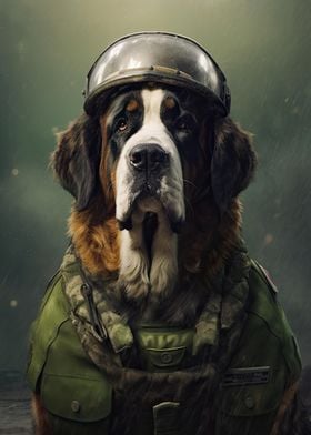 Saint Bernard Soldier