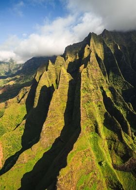 Mountain ridges Kauai
