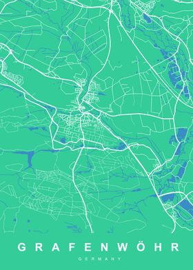 MAP GRAFENWOHR GERMANY 