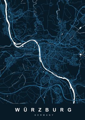 MAP WURZBURG GERMANY