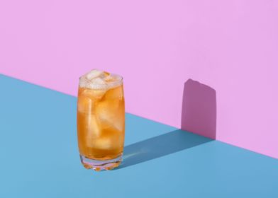 Ice tea glass minimalist