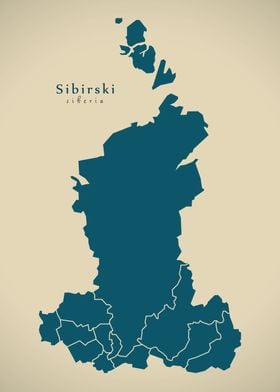 Siberia Russia region map