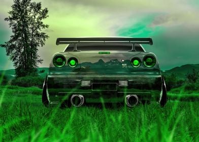 Cool Nature Car GT R Green