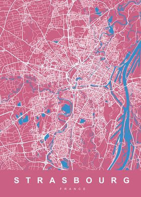 MAP STRASBOURG FRANCE