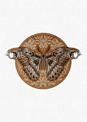 Butterfly Snake Emblem