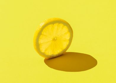 Slice of lemon minimalist