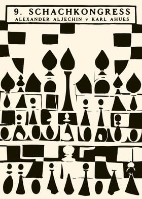 Vintage Chess Poster