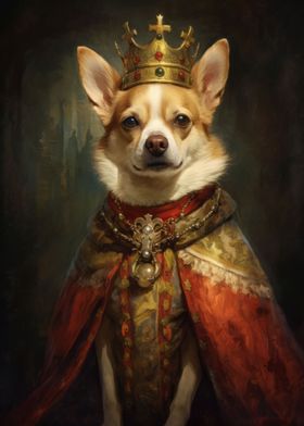 Anthropomorphic King Dog