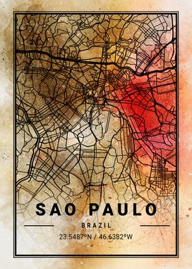 Sao Paulo Ara Watercolor