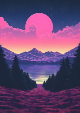 Vaporwave Landscape