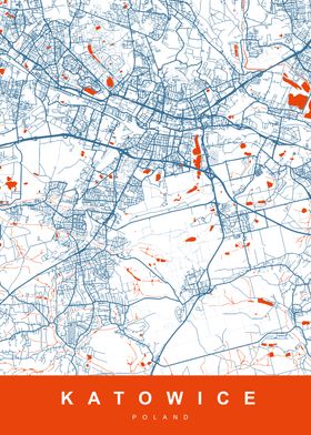 KATOWICE POLAND MAP